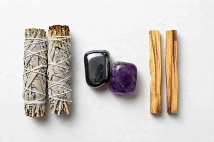 Negative Energy - Smudge Kit (crystal options)