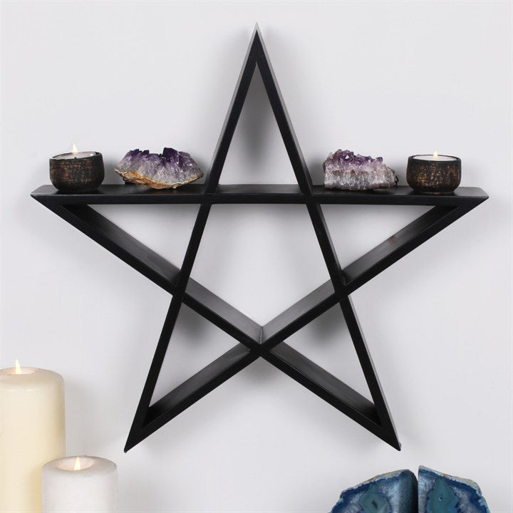 Black Framed Pentagram Shelf