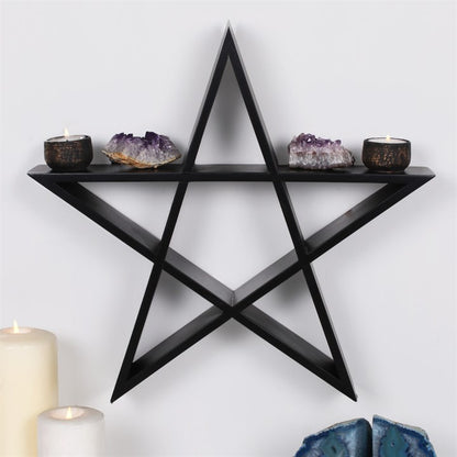 Black Framed Pentagram Shelf