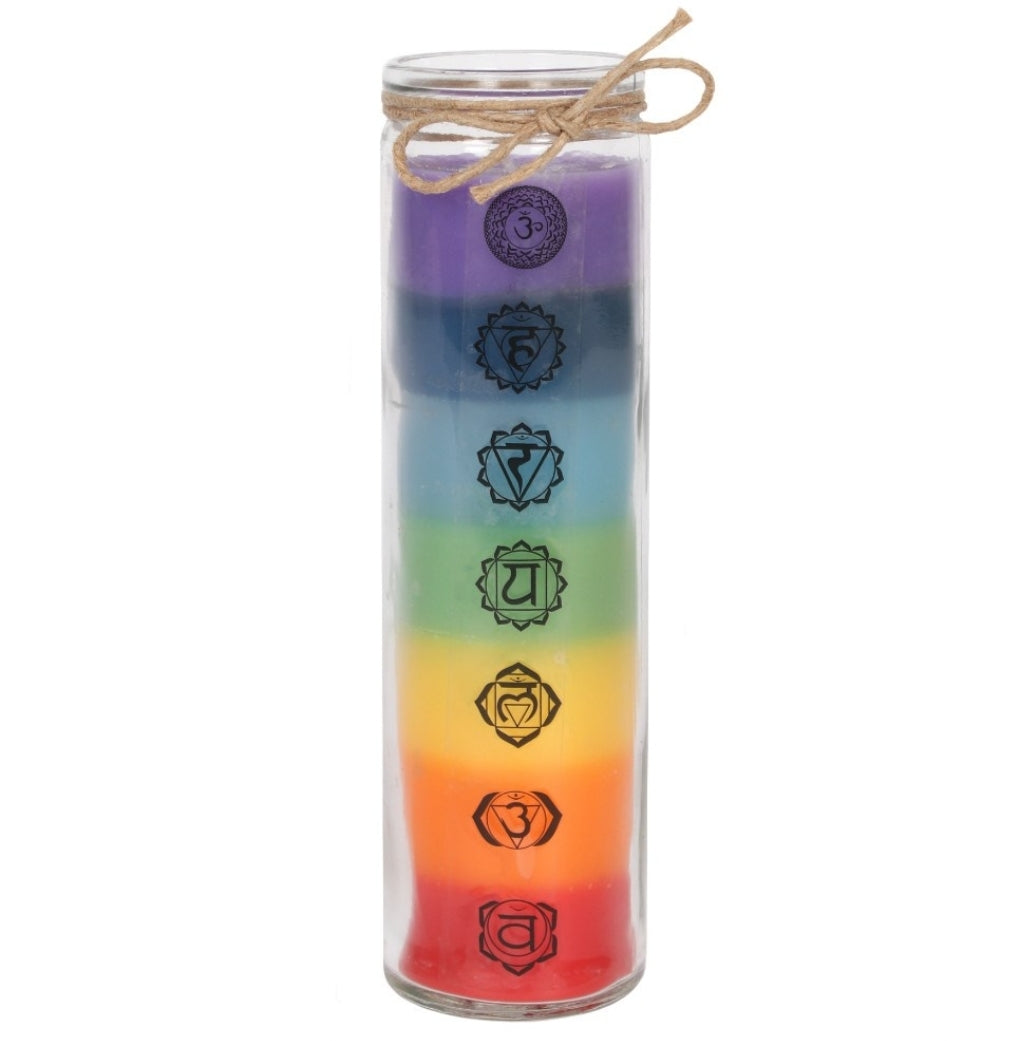 Tall Chakra Tube Candle